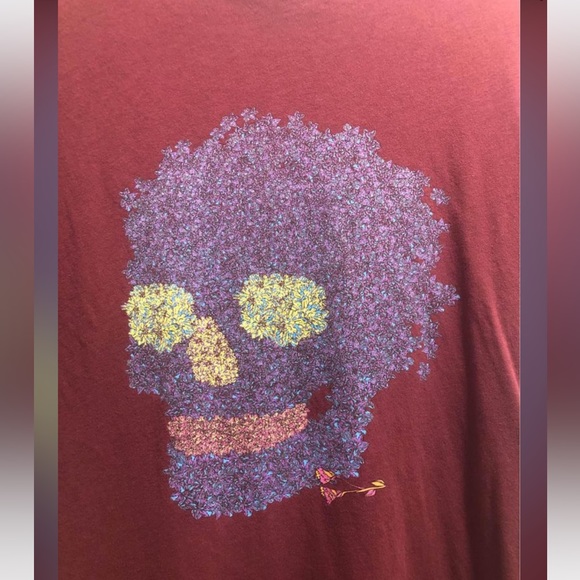 Marc Jacobs T Shirt with Skull/Flower Design Size Med - Picture 2 of 10